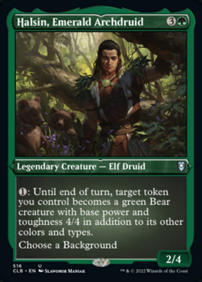 Halsin, Emerald Archdruid (Foil Etched) [Commander Legends: Battle for Baldur's Gate] | Mega City Incorporated