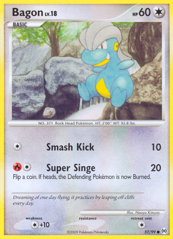 Bagon (52/99) [Platinum: Arceus] | Mega City Incorporated