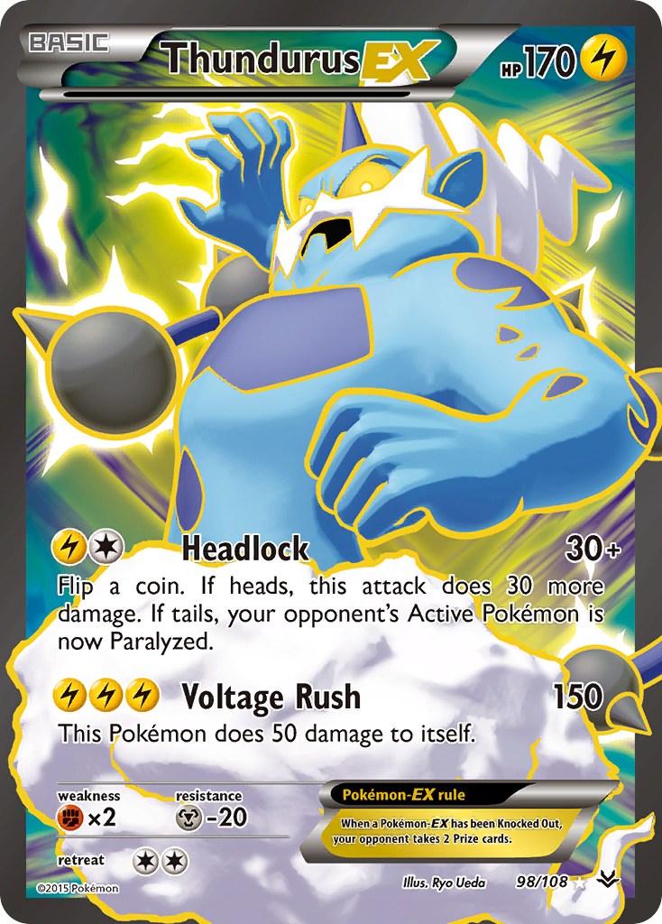 Thundurus EX (98/108) [XY: Roaring Skies] | Mega City Incorporated