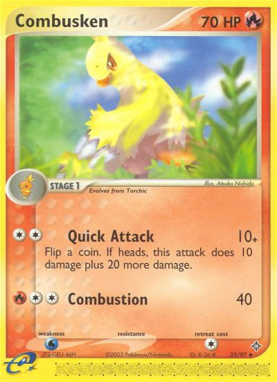 Combusken (25/97) [EX: Dragon] | Mega City Incorporated