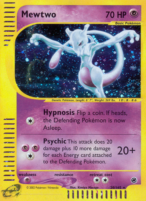 Mewtwo (20/165) [Expedition: Base Set] | Mega City Incorporated