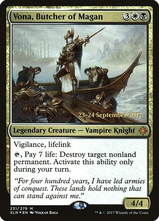 Vona, Butcher of Magan [Ixalan Promos] | Mega City Incorporated