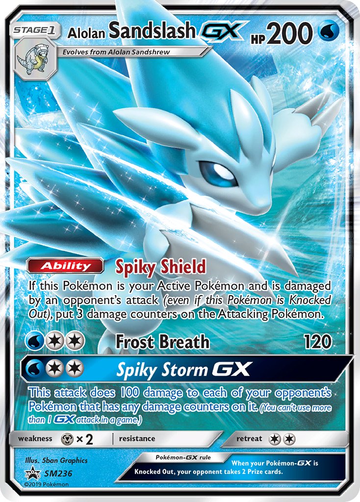 Alolan Sandslash GX (SM236) [Sun & Moon: Black Star Promos] | Mega City Incorporated