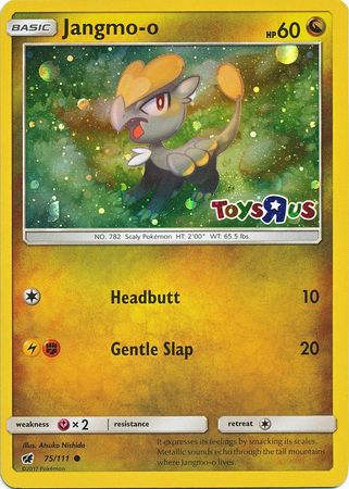 Jangmo o (75/111) (Toys R Us Promo) [Sun & Moon: Crimson Invasion] | Mega City Incorporated