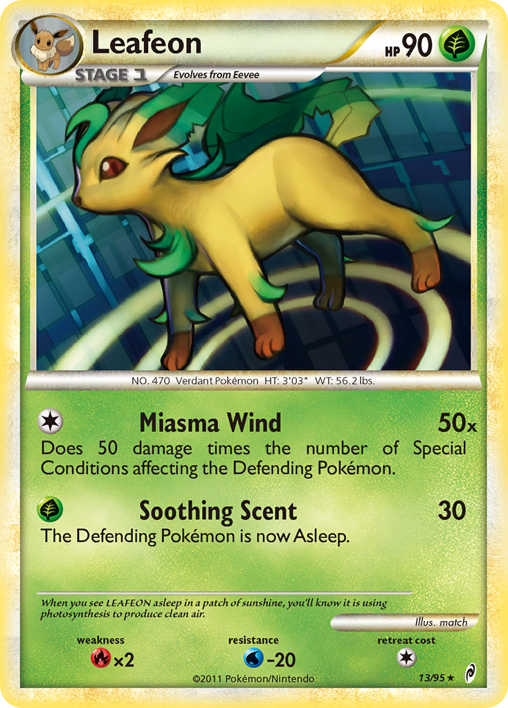 Leafeon (13/95) [HeartGold & SoulSilver: Call of Legends] | Mega City Incorporated