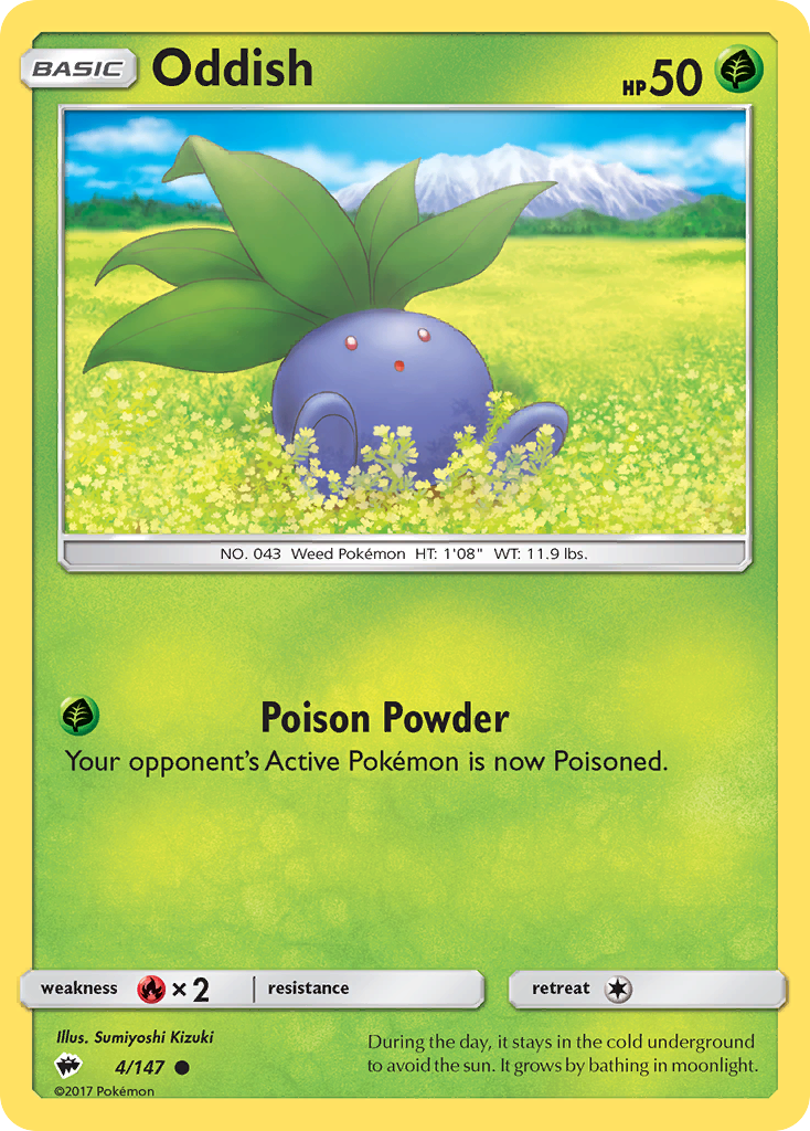 Oddish (4/147) [Sun & Moon: Burning Shadows] | Mega City Incorporated