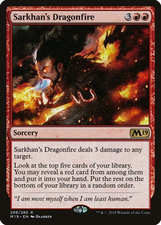 Sarkhan's Dragonfire [Core Set 2019] | Mega City Incorporated