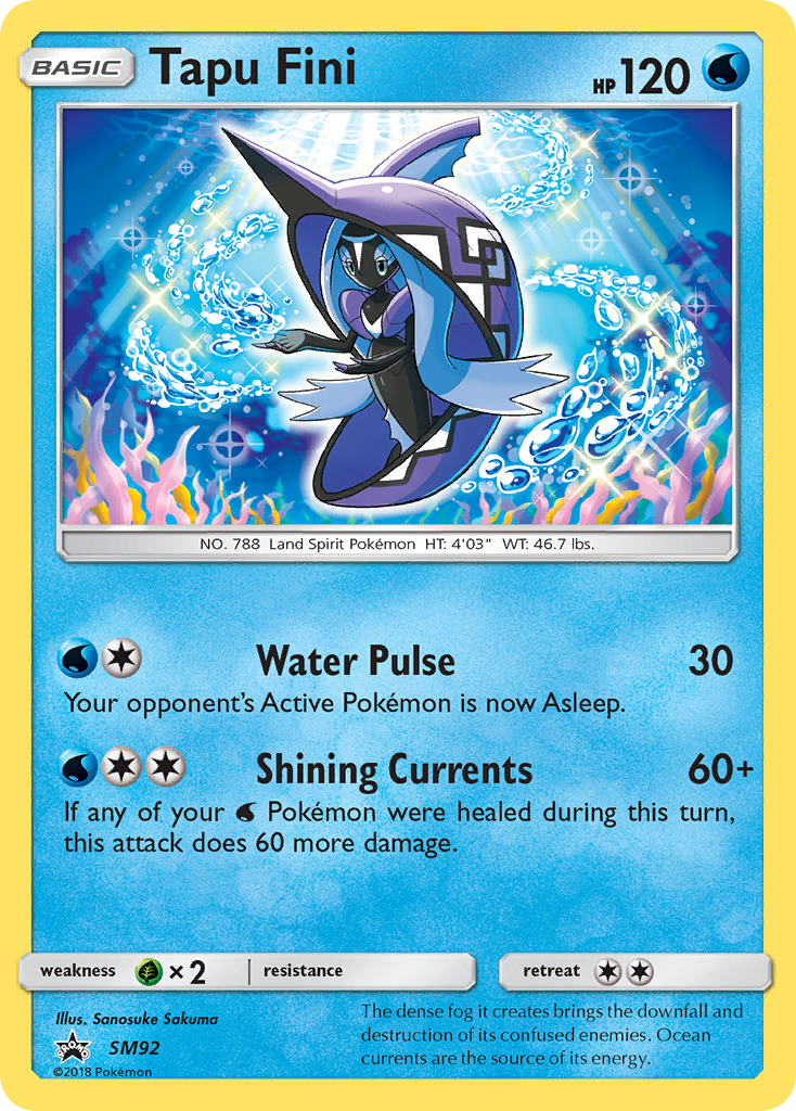 Tapu Fini (SM92) [Sun & Moon: Black Star Promos] | Mega City Incorporated