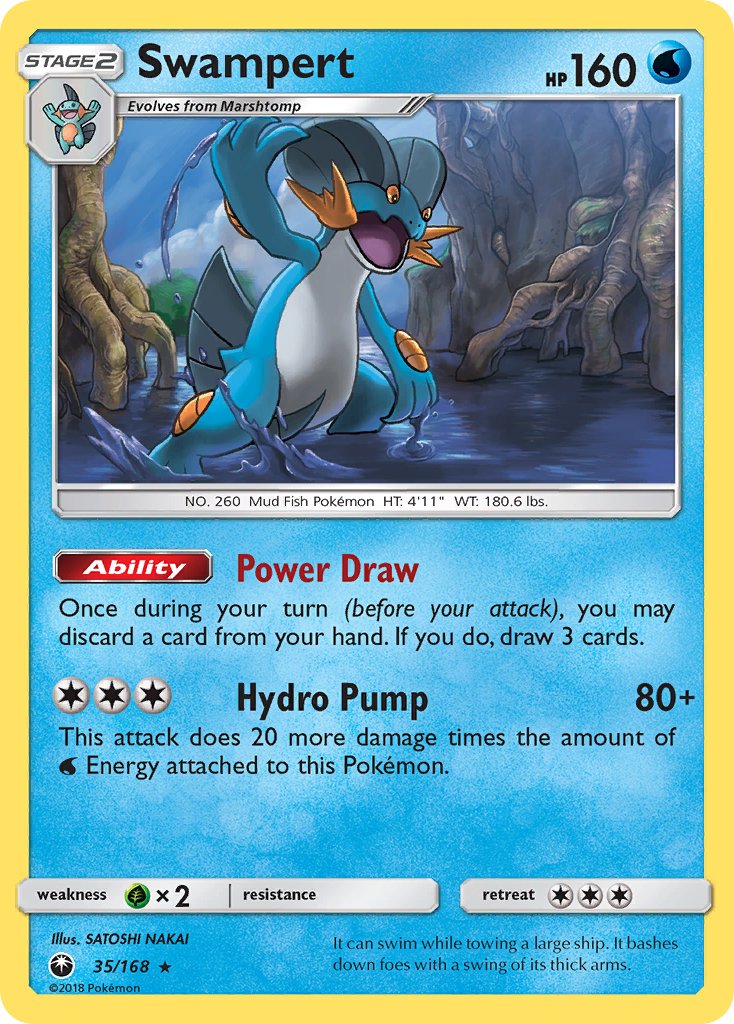 Swampert (35/168) (Theme Deck Exclusive) [Sun & Moon: Celestial Storm] | Mega City Incorporated