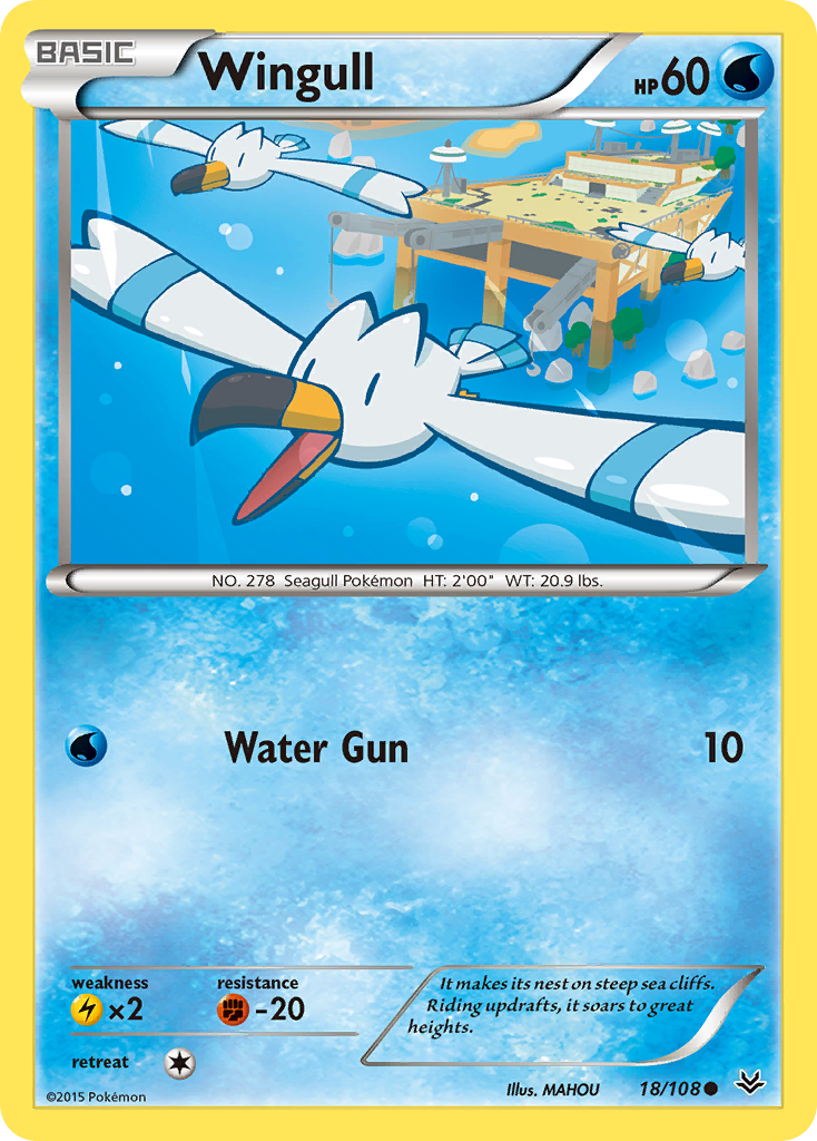 Wingull (18/108) [XY: Roaring Skies] | Mega City Incorporated