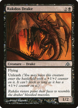 Rakdos Drake [Dragon's Maze] | Mega City Incorporated