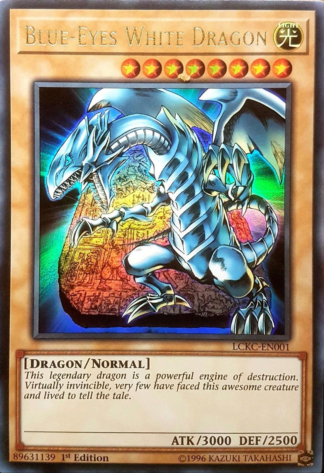 Blue-Eyes White Dragon (Version 4) [LCKC-EN001] Ultra Rare | Mega City Incorporated