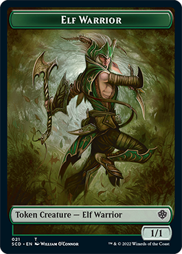 Elf Warrior // Cat Beast Double-Sided Token [Starter Commander Decks] | Mega City Incorporated