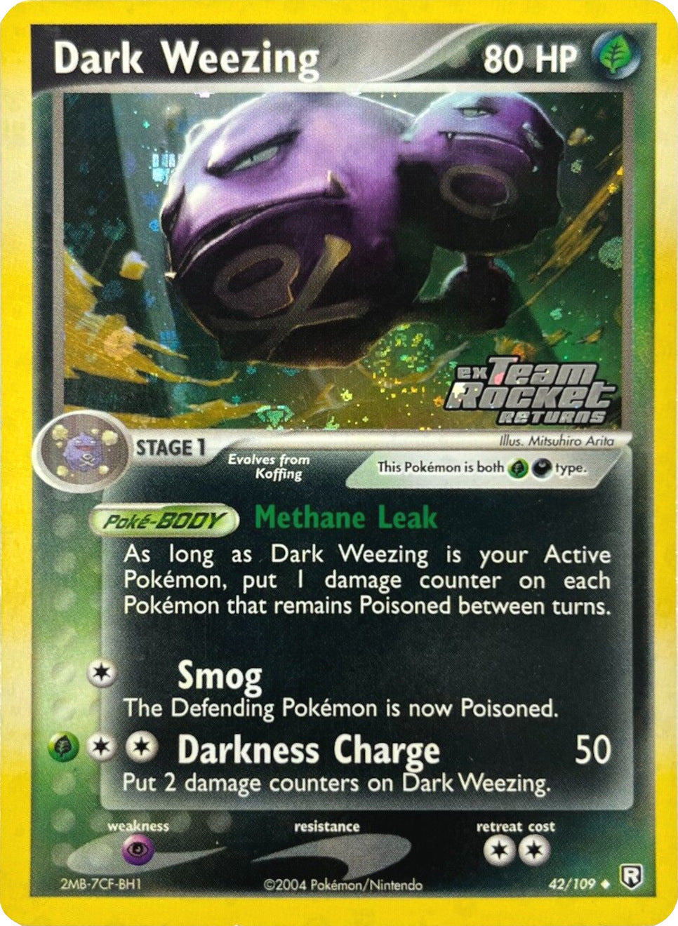 Dark Weezing (42/109) (Stamped) [EX: Team Rocket Returns] | Mega City Incorporated