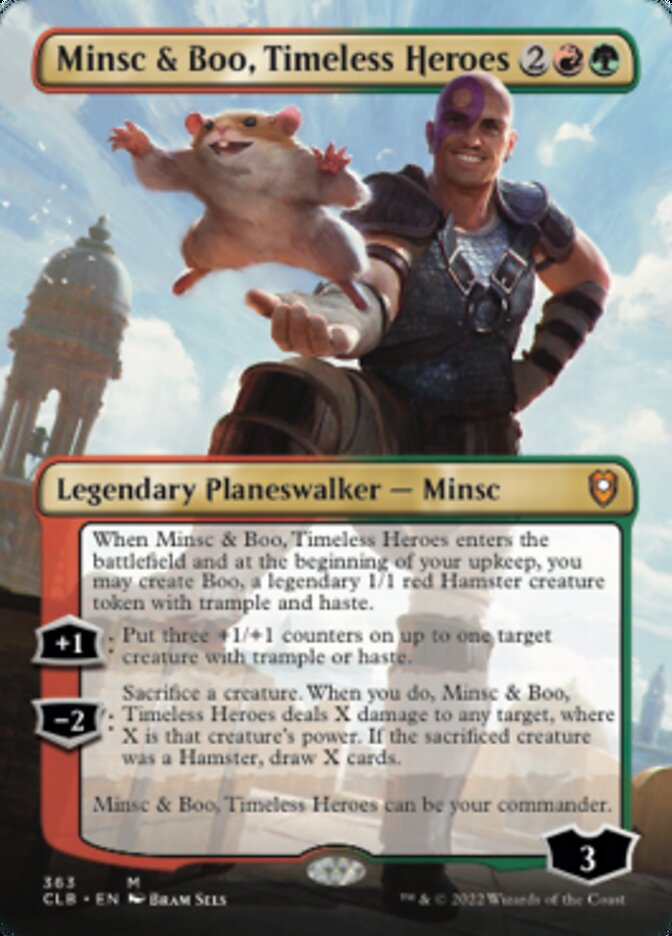 Minsc & Boo, Timeless Heroes (Borderless) [Commander Legends: Battle for Baldur's Gate] | Mega City Incorporated