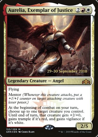 Aurelia, Exemplar of Justice [Guilds of Ravnica Promos] | Mega City Incorporated