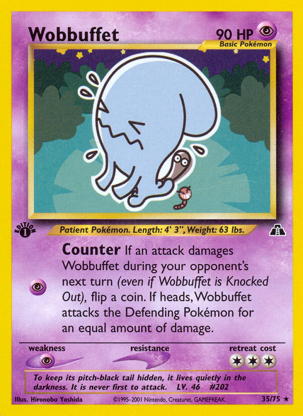 Wobbuffet (35/75) [Neo Discovery 1st Edition] | Mega City Incorporated