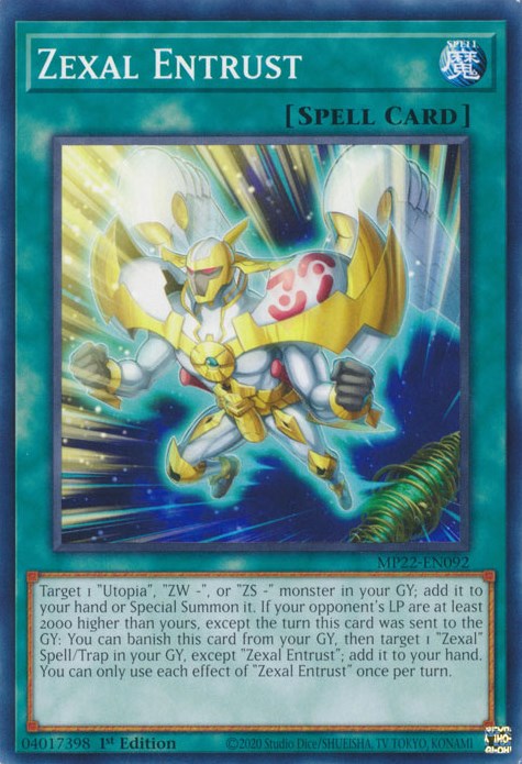 Zexal Entrust [MP22-EN092] Common | Mega City Incorporated