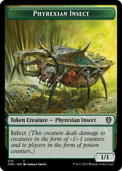 Phyrexian Wurm // Phyrexian Insect Double-Sided Token [Phyrexia: All Will Be One Commander Tokens] | Mega City Incorporated