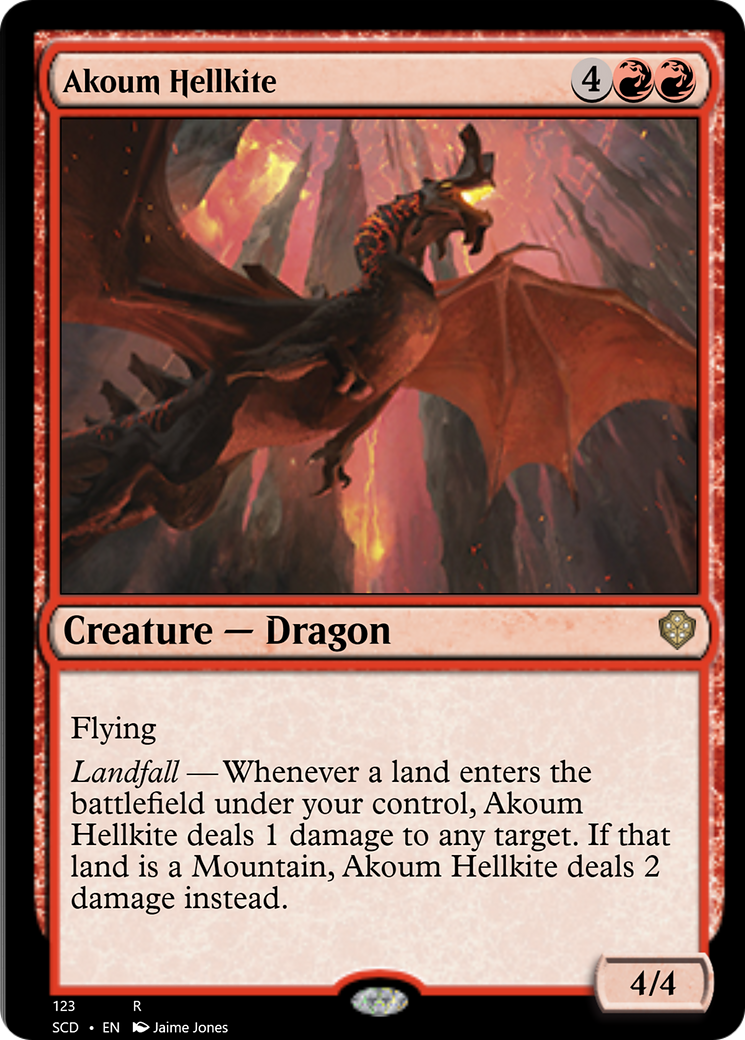 Akoum Hellkite [Starter Commander Decks] | Mega City Incorporated