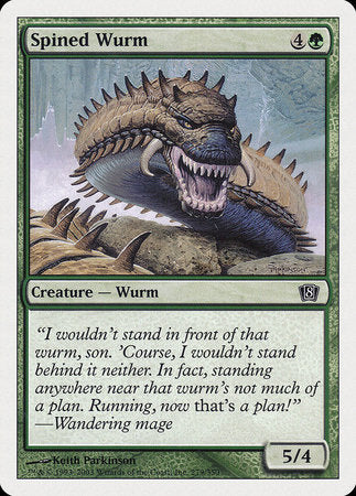 Spined Wurm [Eighth Edition] | Mega City Incorporated