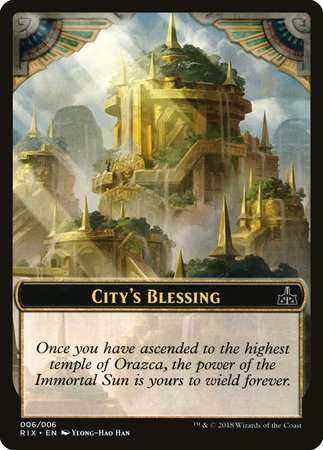 City's Blessing Token (006) [Rivals of Ixalan Tokens] | Mega City Incorporated