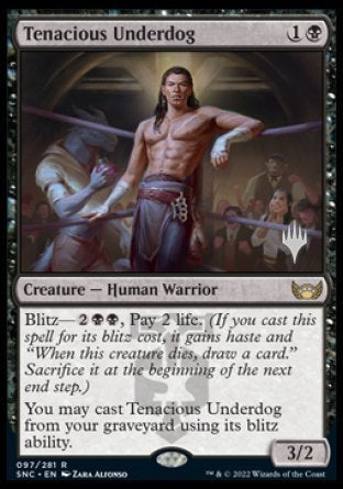 Tenacious Underdog (Promo Pack) [Streets of New Capenna Promos] | Mega City Incorporated