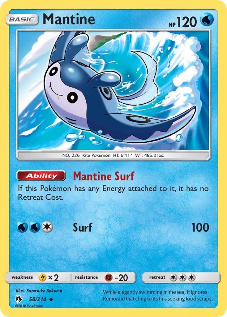 Mantine (58/214) [Sun & Moon: Lost Thunder] | Mega City Incorporated