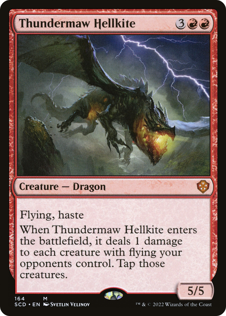 Thundermaw Hellkite [Starter Commander Decks] | Mega City Incorporated