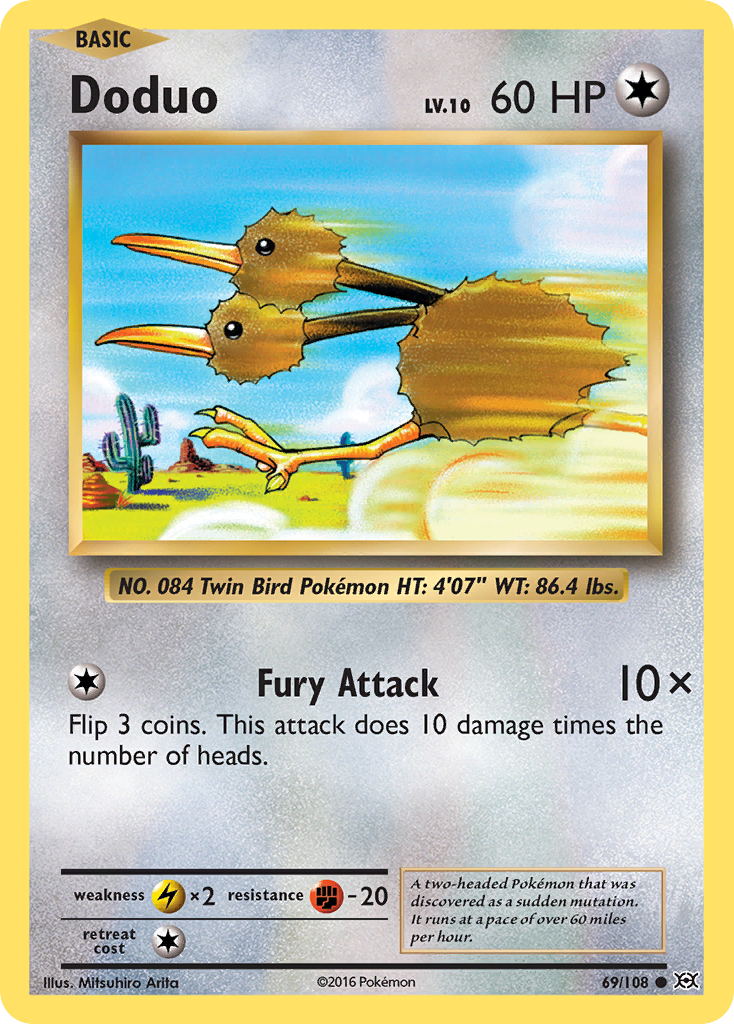 Doduo (69/108) [XY: Evolutions] | Mega City Incorporated