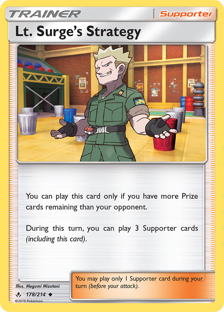 Lt. Surge's Strategy (178/214) [Sun & Moon: Unbroken Bonds] | Mega City Incorporated