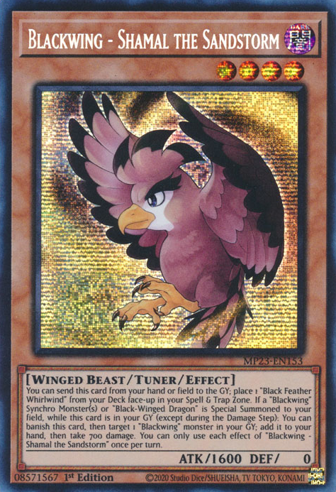 Blackwing - Shamal the Sandstorm [MP23-EN153] Prismatic Secret Rare | Mega City Incorporated