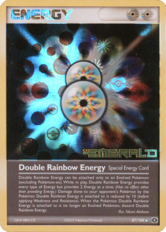 Double Rainbow Energy (87/106) (Stamped) [EX: Emerald] | Mega City Incorporated