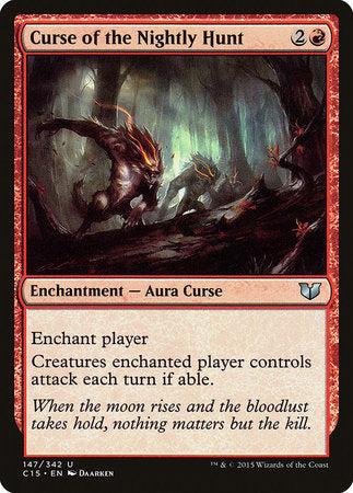 Curse of the Nightly Hunt [Commander 2015] | Mega City Incorporated