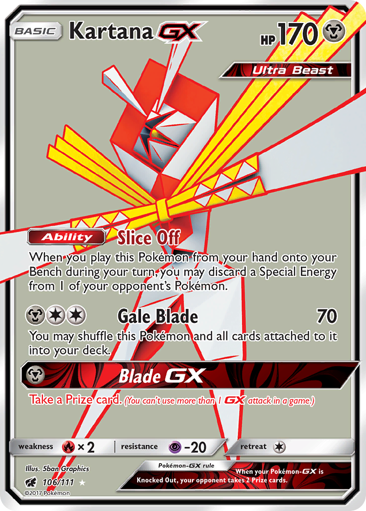 Kartana GX (106/111) [Sun & Moon: Crimson Invasion] | Mega City Incorporated