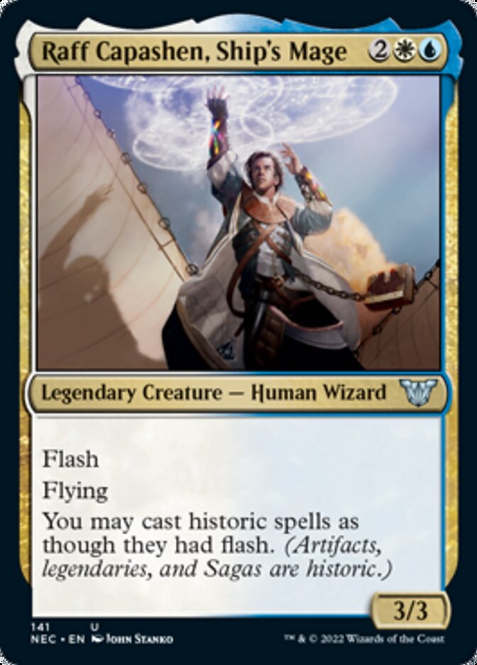 Raff Capashen, Ship's Mage [Kamigawa: Neon Dynasty Commander] | Mega City Incorporated
