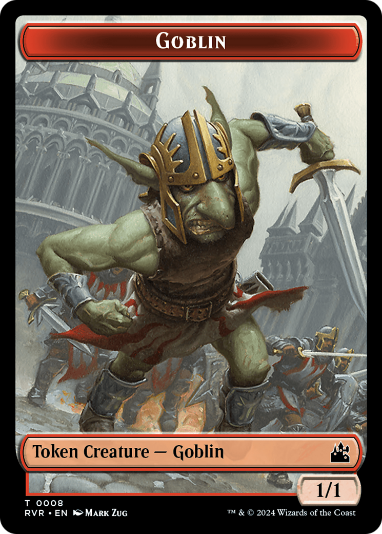 Goblin (0008) // Zombie Double-Sided Token [Ravnica Remastered Tokens] | Mega City Incorporated