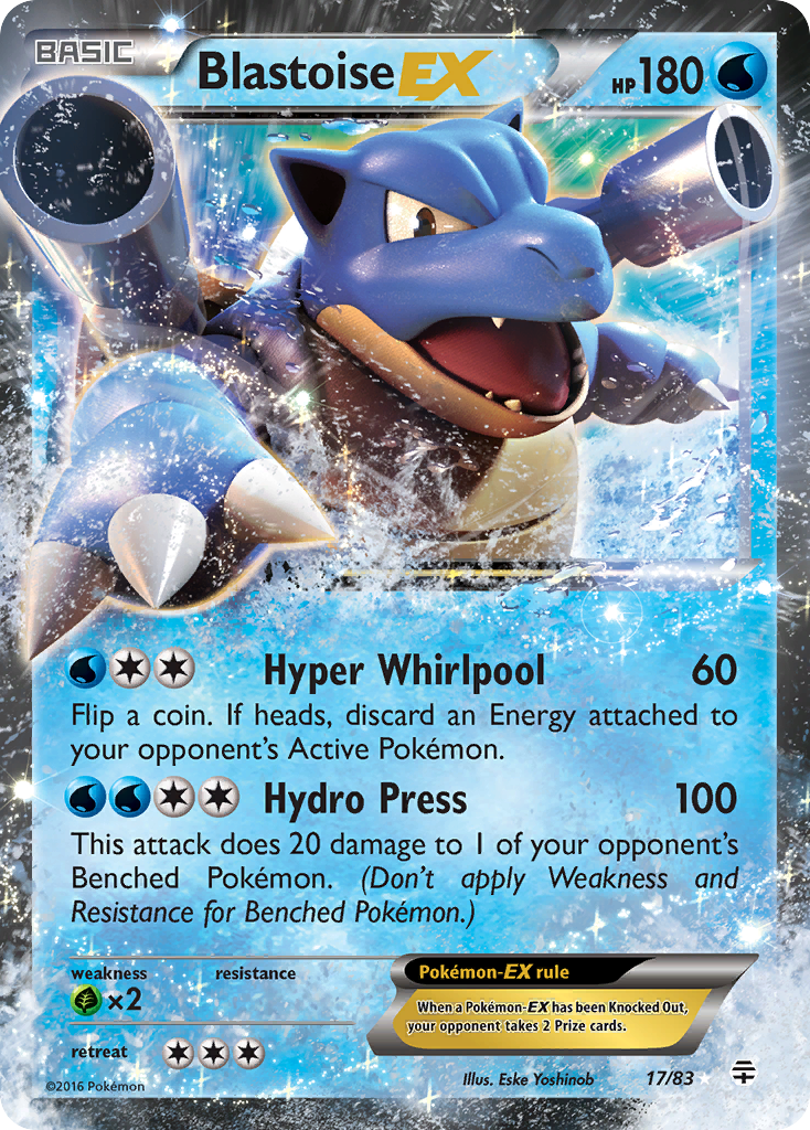 Blastoise EX (17/83) [XY: Generations] | Mega City Incorporated