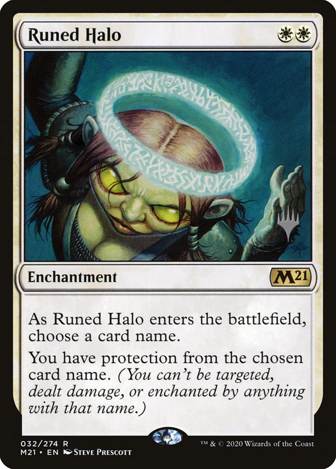 Runed Halo (Promo Pack) [Core Set 2021 Promos] | Mega City Incorporated