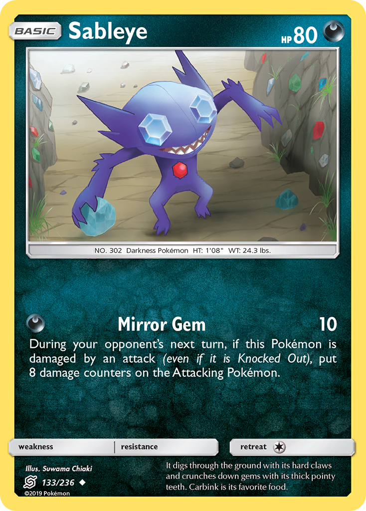 Sableye (133/236) [Sun & Moon: Unified Minds] | Mega City Incorporated