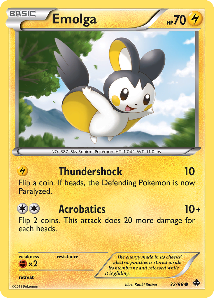 Emolga (32/98) [Black & White: Emerging Powers] | Mega City Incorporated