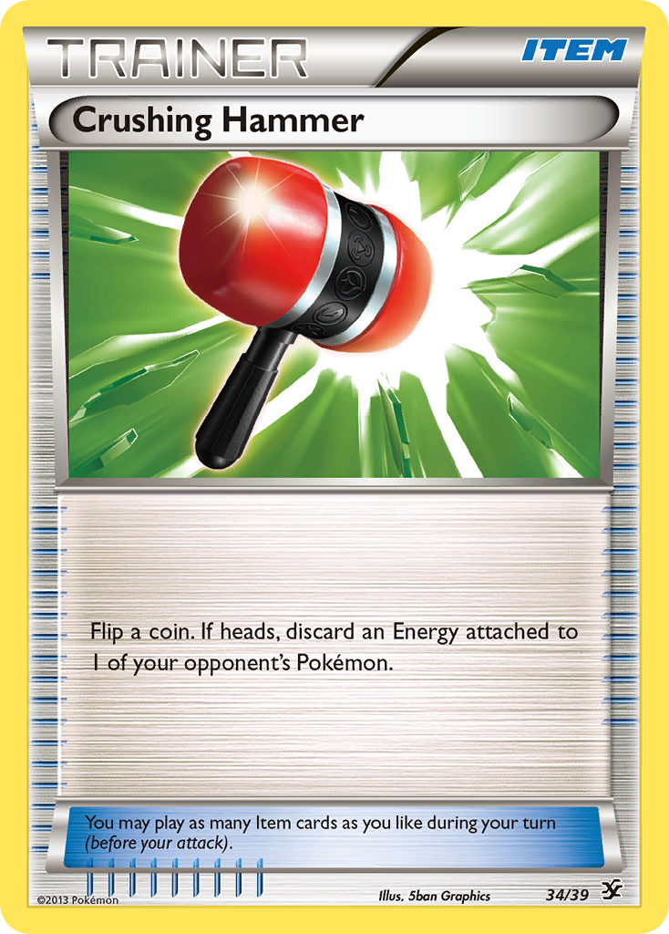 Crushing Hammer (34/39) [XY: Kalos Starter Set] | Mega City Incorporated