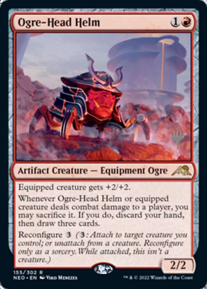 Ogre-Head Helm (Promo Pack) [Kamigawa: Neon Dynasty Promos] | Mega City Incorporated