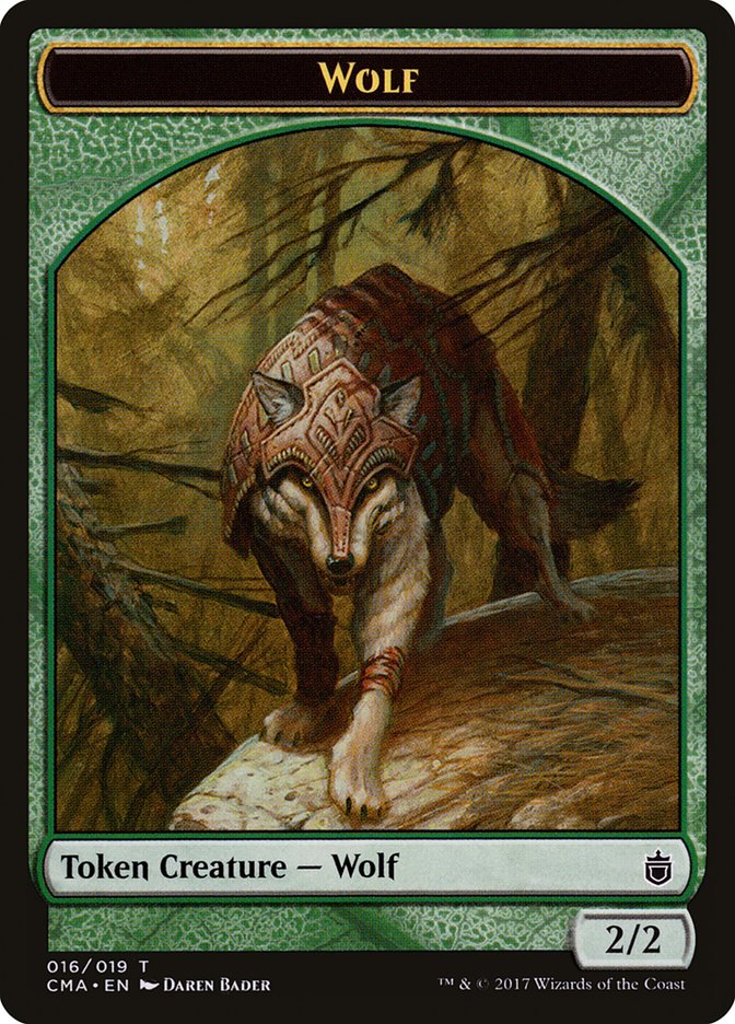 Wolf (016/019) [Commander Anthology Tokens] | Mega City Incorporated