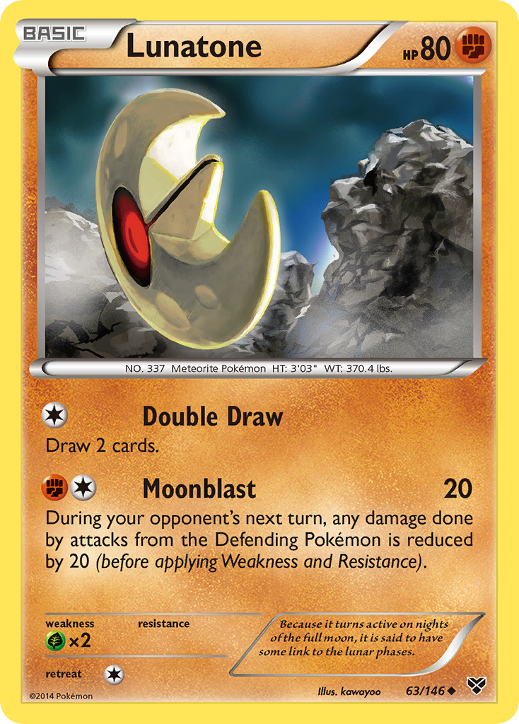 Lunatone (63/146) [XY: Base Set] | Mega City Incorporated