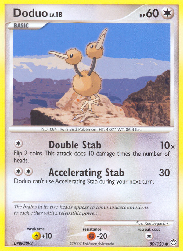 Doduo (80/123) [Diamond & Pearl: Mysterious Treasures] | Mega City Incorporated