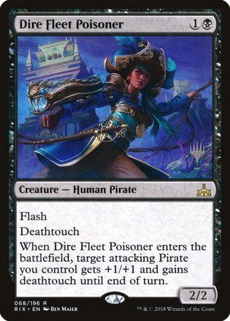 Dire Fleet Poisoner [Rivals of Ixalan Promos] | Mega City Incorporated