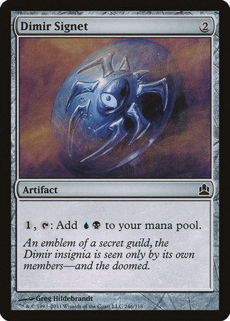 Dimir Signet [Commander 2011] | Mega City Incorporated