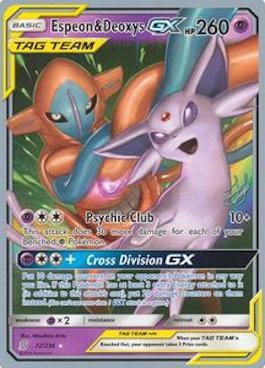 Espeon & Deoxys GX (72/236) (Perfection - Henry Brand) [World Championships 2019] | Mega City Incorporated