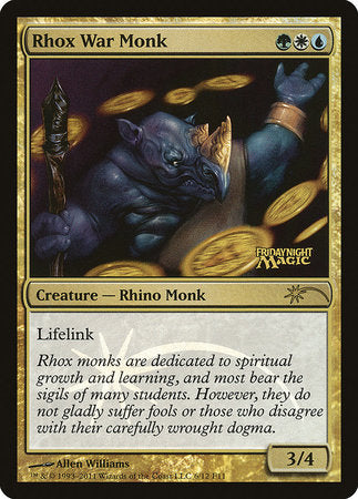 Rhox War Monk [Friday Night Magic 2011] | Mega City Incorporated